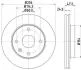 Тормозной диск перед. Lacetti 05- (256x24) HELLA 8DD355111-351 (фото 1)