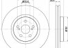 Гальмівний диск перед. Avensis T25 04- HELLA 8DD355111-651 (фото 1)