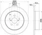 Гальмівний диск зад. AVENSIS 03-08 (PRO) HELLA 8DD355111-671 (фото 1)