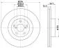 Гальмівний диск перед. Forester/Impreza/Outbak/Legacy 2.0-3.0 00- 8DD355112-051
