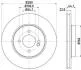 HELLA BMW Диск тормозной передн.Mini 06- 8DD 355 113-751