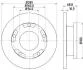 Гальмівний диск зад. Transit V347 06- (H=69mm) 8DD355113-811