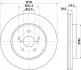 Гальмівний диск перед. Lexus RX 03-08 3.0-3.5 (PRO) 8DD355114-981