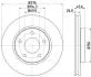 Тормозной диск перед. Lancer/Ciliber 06- 1.5-2.4 (PRO) 8DD355116-241