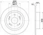 Тормозной диск зад. Accord VIII 08- 2.0-2.4 282mm 8DD355116-521