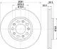 Гальмівний диск пер Лів/Прав Alfa Romeo Giulietta Fiat 500X Jeep Renegade 1.0-2.0D 04.10- 8DD 355 117-231