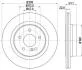 HELLA DB Диск тормозной задн. W204 8DD 355 118-941