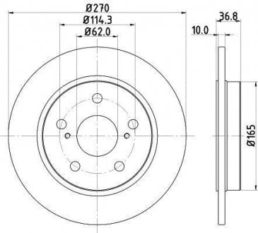 Тормозной диск HELLA 8DD 355 118-971