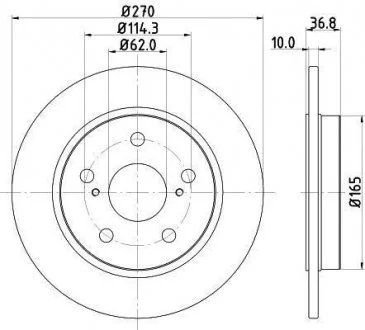 Тормозной диск HELLA 8DD 355 118-971