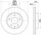 Диск гальмівний передн Mazda 3 (BM) 13- 8DD 355 120-441