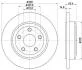 HELLA JEEP Диск гальмівний задній Grand Cherokee (17&quot;) 8DD 355 122-671