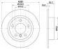 Диск тормозной зад.Mini Countryman (R60), Paceman (R61) 1.6/1.6D/2.0D 08.10-10.16 8DD 355 123-001