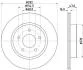 Тормозной диск Nissan X-Trail Renault Koleos II 04.14- 8DD 355 123-061