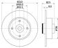 Гальмівний диск зад. Megane II/Clio III/Modus 02- (240x8) 8DD355123-241