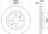 Гальмівний диск перед. Kangoo/Clio I/II//Logan/Megane 97- (+ABS) (259x20.6) PRO HELLA 8DD355126-531 (фото 1)
