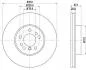 Диск тормозной перед.BMW X3 (E83) X5 (E53) 3.0/4.4 00- HELLA 8DD 355 127-631 (фото 1)