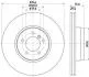 Диск тормозной перед. Land Rover Range Rover 05- 8DD 355 128-381