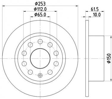 Диск тормозной HELLA 8DD355132281