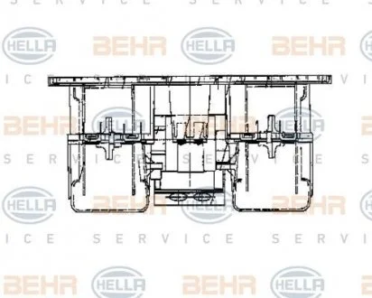 Вентилятор печі HELLA 8EW 009 160-781 (фото 1)