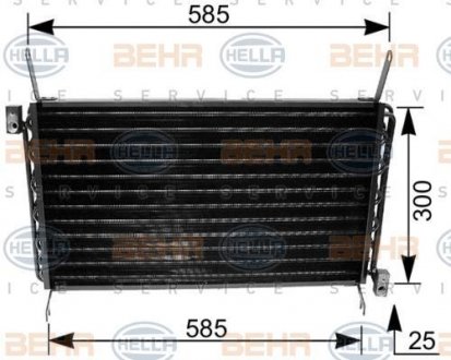 Конденсер кондиционера HELLA 8FC 351 035-671