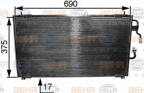 Радиатор кондиционера HELLA 8FC 351 036-171