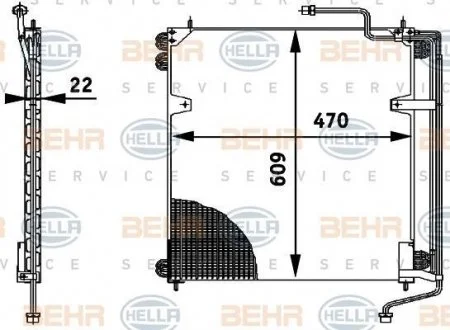 Фото конденсатор HELLA 8FC 351 317-021 Конденсатор HELLA 8FC 351 317-021