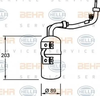 Осушувач Ford Focus HELLA 8FT 351 335-061