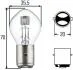 Автолампа BA20d S2 12V45/40W 8GD 002 084-151