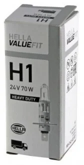 Лампа VALUEFIT H1 24V 70W P14,5S STANDARD HELLA 8GH 242 632-021