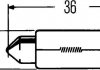 Лампа розжарювання C5W, 24 V, SV 8,5 HELLA 8GM 002 092-241 (фото 2)