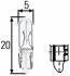 Лампа  1.2W  24V  W2x4,6 d 8GP 002 095-241