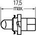 Лампа накаливания, освещение щитка приборов HELLA 8GS 006 677-121 (фото 2)