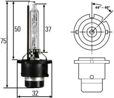 Лампа розжарювання, основна фара, Лампа розжарювання HELLA 8GS 007 949-311