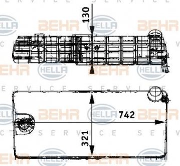 Бачок расширительный HELLA 8MA 376 705-231