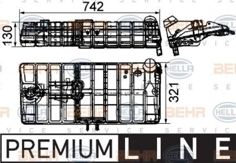 Бачок расширительный HELLA 8MA 376 705-341