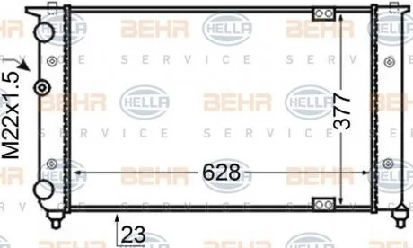 Радиатор HELLA 8MK 376 705-561