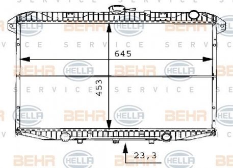 Радіатор HELLA 8MK 376 706-481