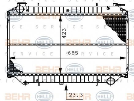 Радиатор HELLA 8MK 376 706-531