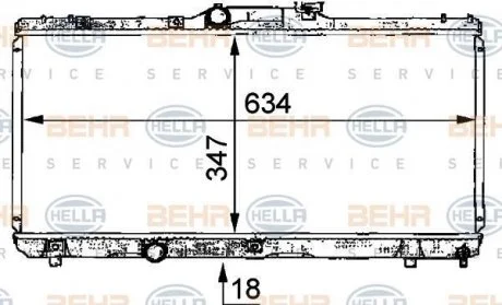 Радіатор HELLA 8MK 376 706-731