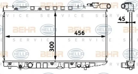 Радіатор HELLA 8MK 376 708-351