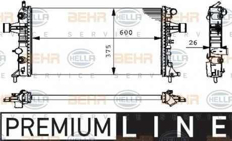 Радиатор HELLA 8MK 376 710-321