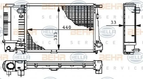 Радиатор HELLA 8MK 376 711-591 (фото 1)