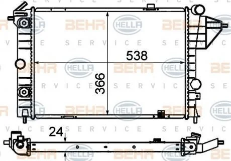 Радиатор HELLA 8MK 376 715-731
