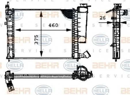 Радіатор HELLA 8MK 376 716-631