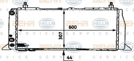 Радіатор HELLA 8MK 376 716-641
