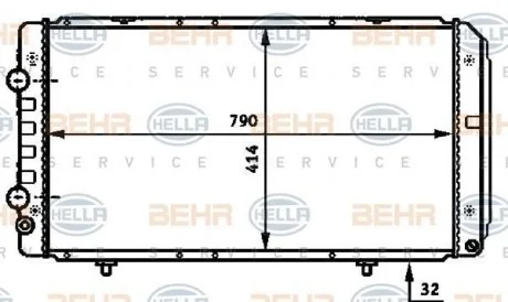 Радиатор HELLA 8MK 376 717-281