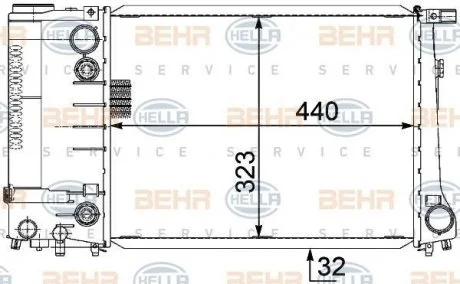 Радиатор HELLA 8MK 376 717-471