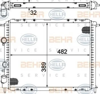 Радиатор HELLA 8MK 376 717-791 (фото 1)