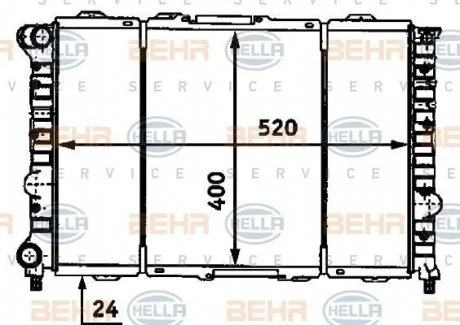 Радиатор HELLA 8MK 376 718-101
