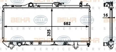 Радиатор HELLA 8MK 376 718-461